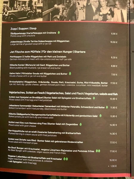 menu 0 of Brauhaus Em Kölsche Boor - Köln