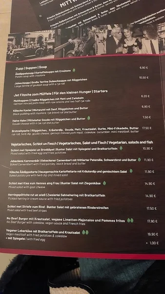 menu 2 of Brauhaus Em Kölsche Boor - Köln