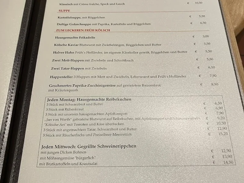 menu 2 of Früh Em Jan von Werth