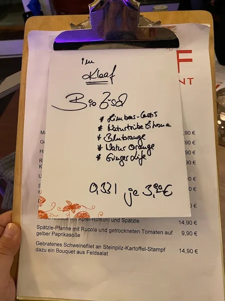 menu 2 of Klaaf