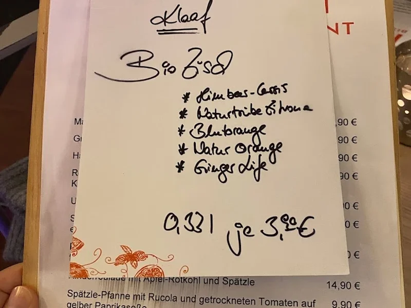 menu 2 of Klaaf