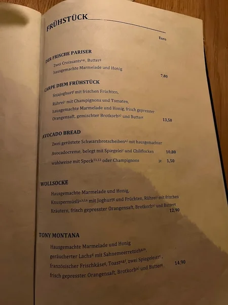 menu 0 of Café Haidhausen - München