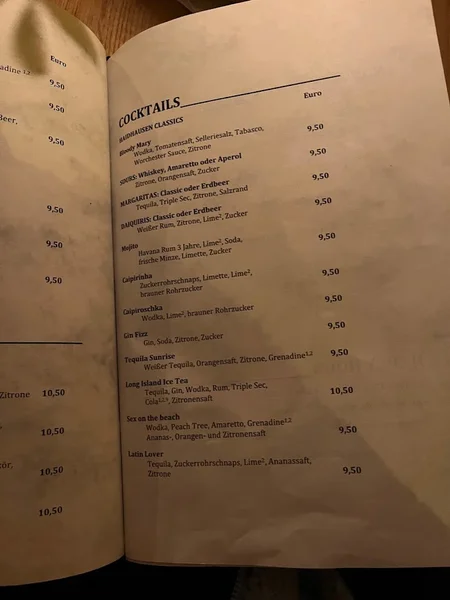 menu 2 of Café Haidhausen - München
