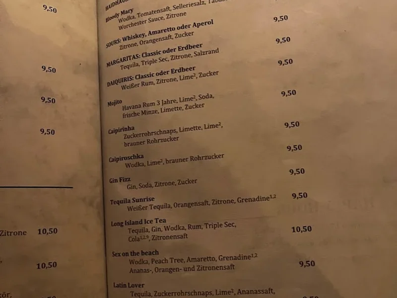 menu 2 of Café Haidhausen - München