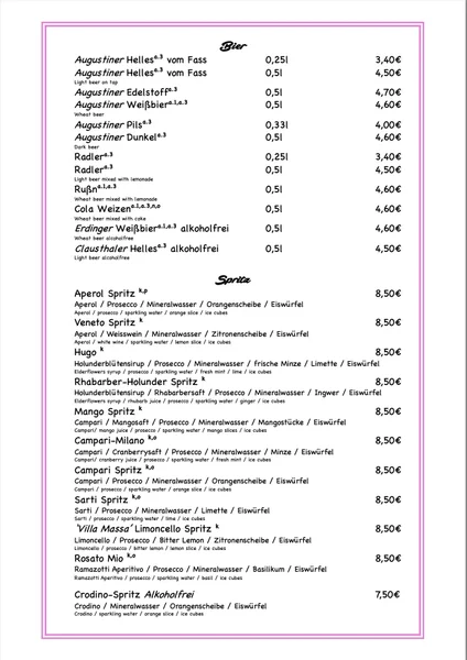 menu 1 of Rosi Kaffeehaus & Bar