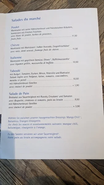 menu 0 of Les Deux Messieurs München
