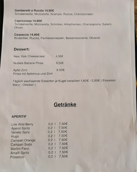 menu 1 of La Boom Café & Weinbar - München