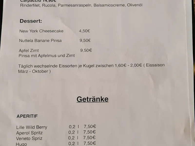 menu 1 of La Boom Café & Weinbar - München