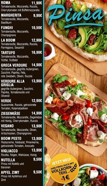 menu 2 of La Boom Café & Weinbar - München