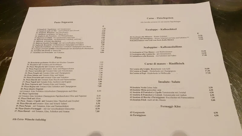 menu 0 of Restaurant Eboli