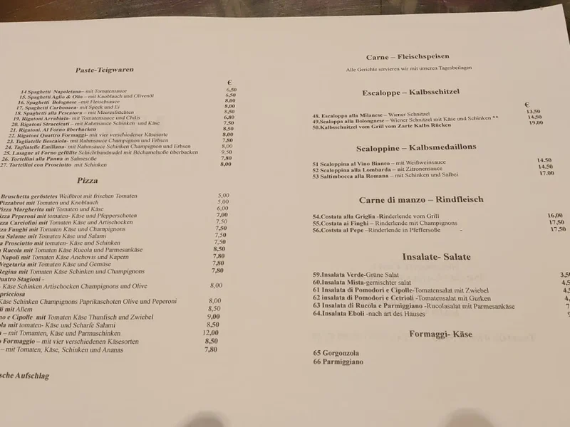 menu 0 of Restaurant Eboli