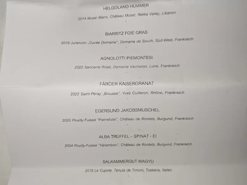 menu 0 of Restaurant Sparkling Bistro