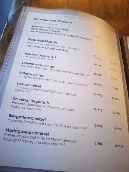 menu 2 of Onkel Otto