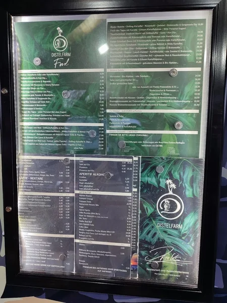 menu 2 of Restaurant Distelfarm Stuttgart
