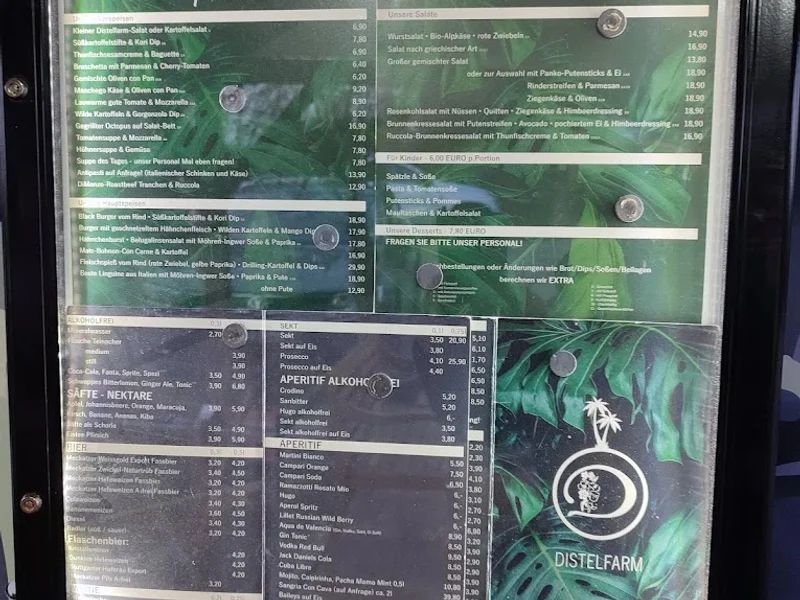 menu 2 of Restaurant Distelfarm Stuttgart