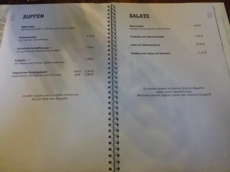 menu 1 of Gohliser Wirtschaft