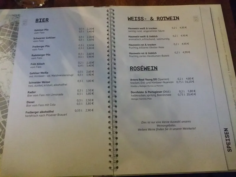 menu 2 of Gohliser Wirtschaft