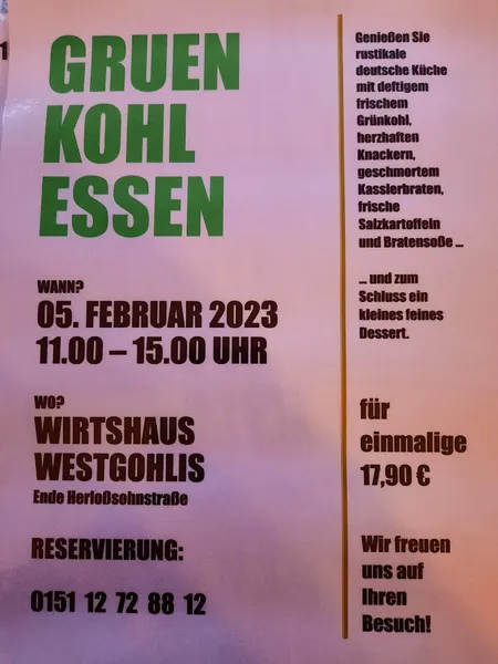 menu 1 of Wirtshaus West Gohlis