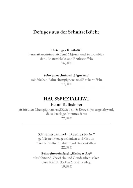 menu 0 of SchnitzelLiebe Leipzig