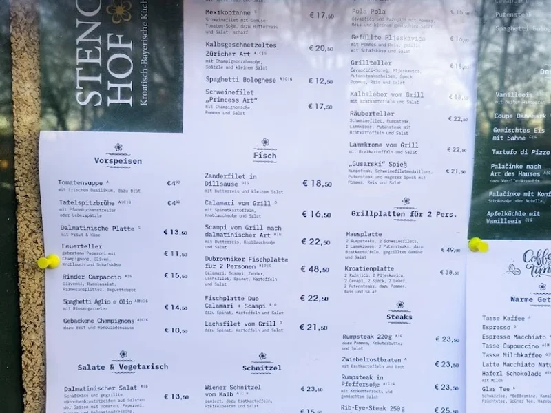 menu 1 of Stengelhof