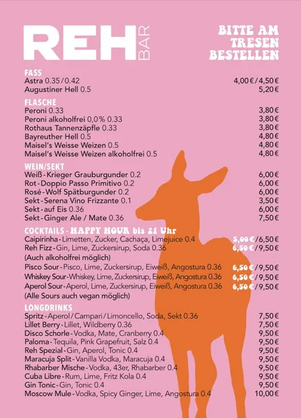 menu 0 of Reh Bar