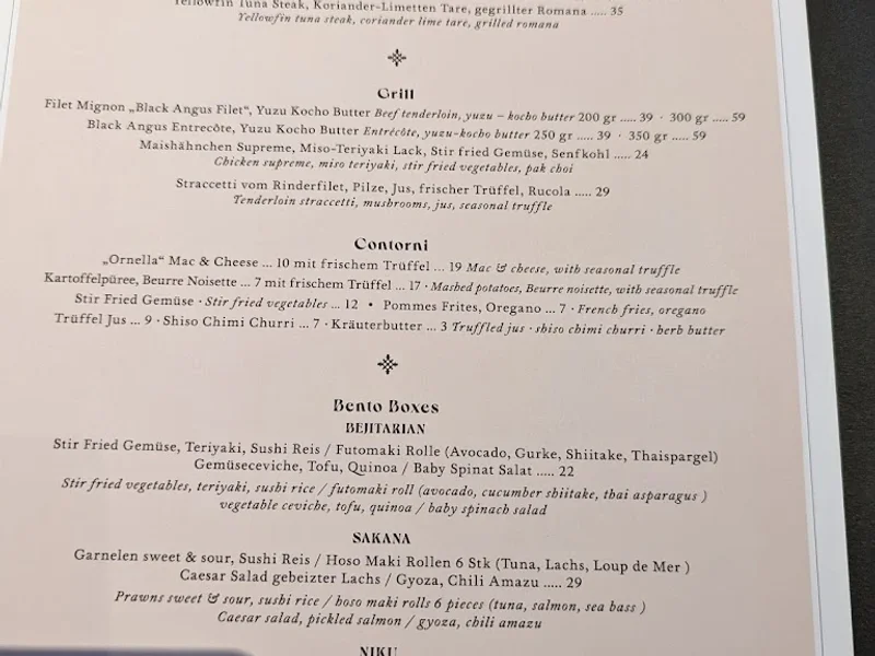 menu 2 of Ornella | Italian Restaurant & Bar