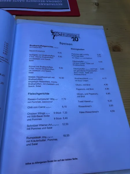 menu 2 of Schramme 10
