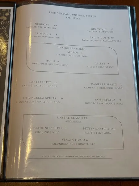 menu 1 of Restaurant Longobardis - Frankfurt
