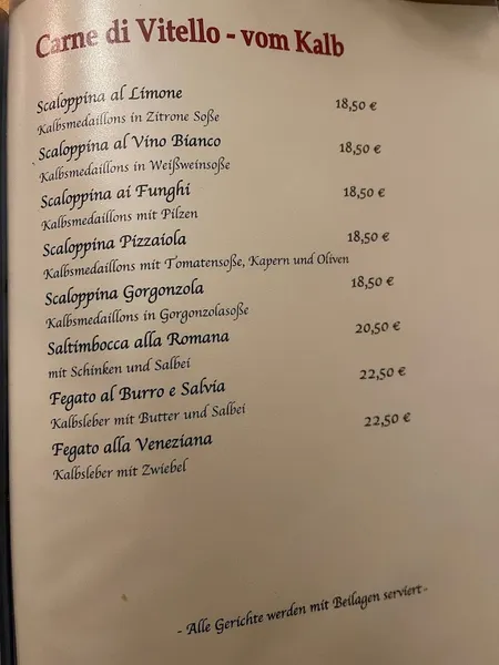 menu 0 of Ristorante Fontana di Trevi Frankfurt