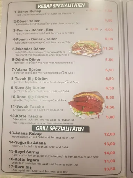 menu 1 of AYDIN OCAKBAŞI RESTAURANT