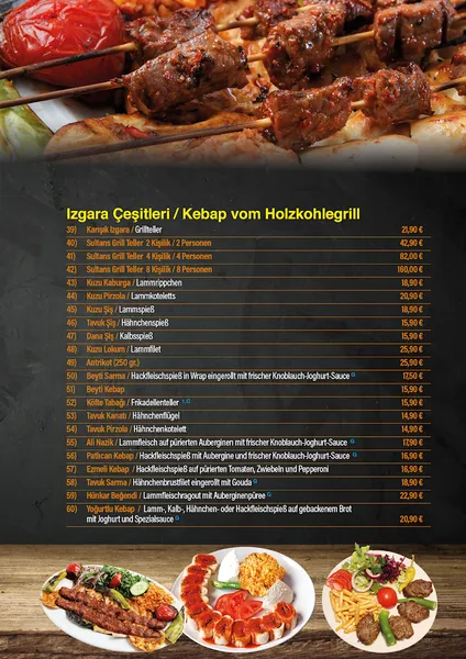 menu 0 of Sultan’s Palace Restaurant in Essen (Früher: Tadi Marifet Essen)