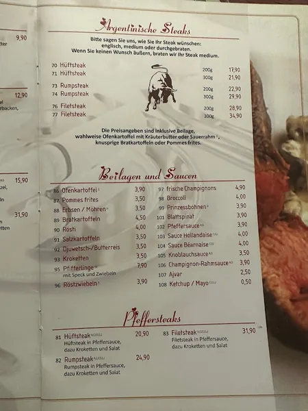 menu 1 of Restaurant Slovenija