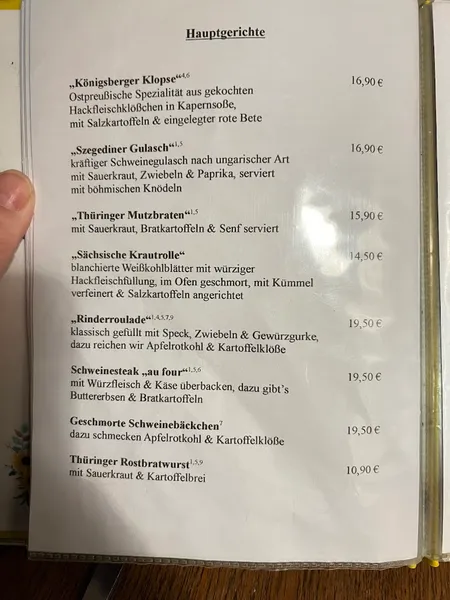 menu 1 of Gaststätte Kollektiv