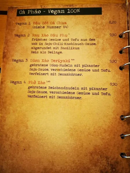 menu 1 of CÀ PHÁO- Sushi & Vietnamese Food