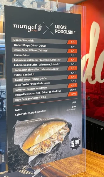 menu 2 of Mangal Döner