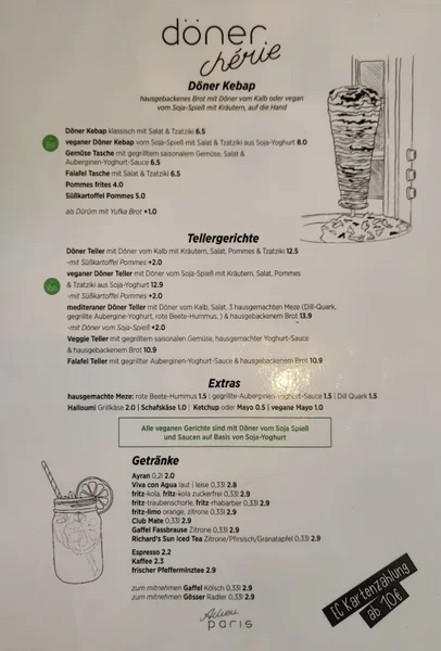 menu 0 of Adieu Paris