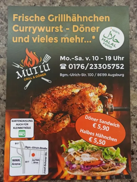 menu 2 of Mutlu Halal Hähnchen Grill und Döner