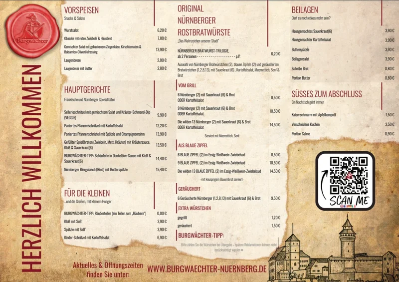 menu 0 of Restaurant Burgwächter