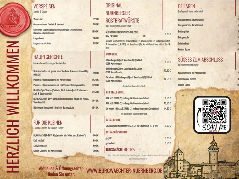 menu 0 of Restaurant Burgwächter