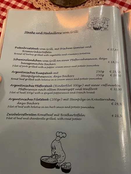 menu 0 of Alte Küch'n & Im Keller