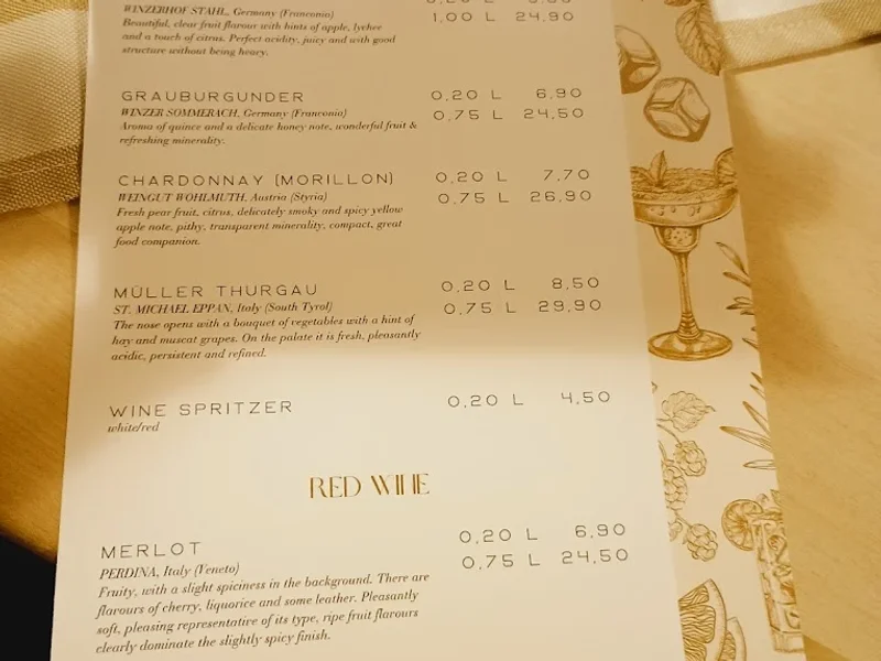 menu 1 of Zum Albrecht Dürer Haus