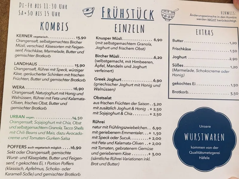 menu 0 of Poffers Café Stuttgart