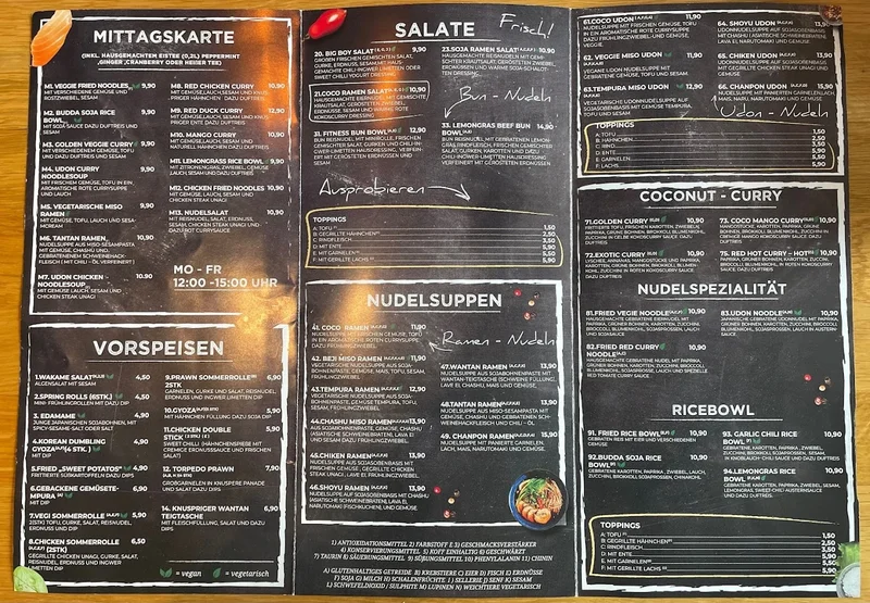 menu 1 of COCO Ramen - Sushi - Asian kitchen