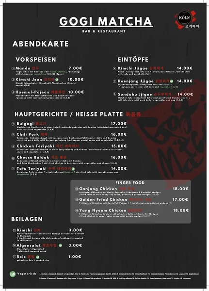 menu 0 of Gogi Matcha