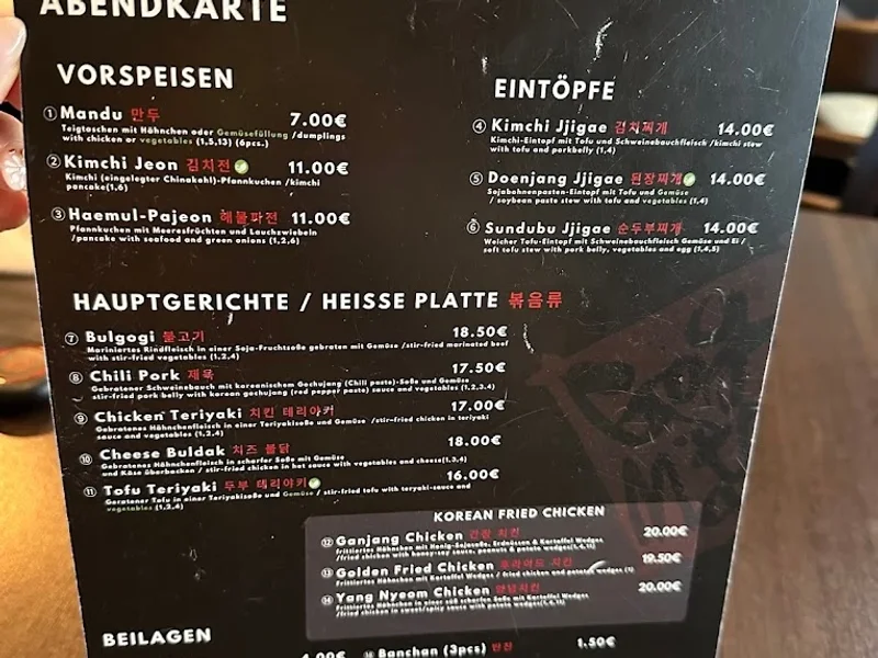 menu 2 of Gogi Matcha