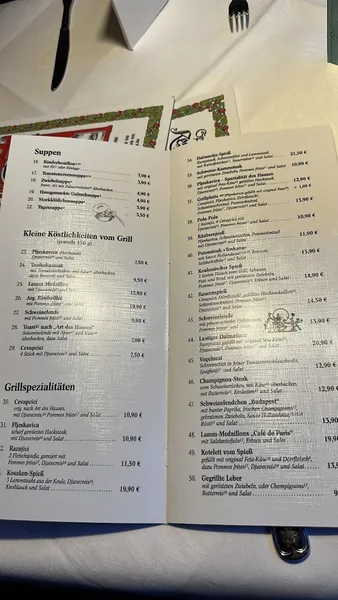 menu 2 of SPEZIALITÄTEN-RESTAURANT STADT-HÖCHST