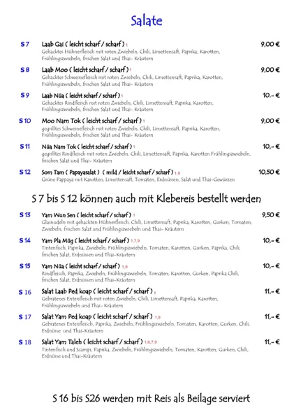 menu 2 of Aroy Dee Thai Imbiss