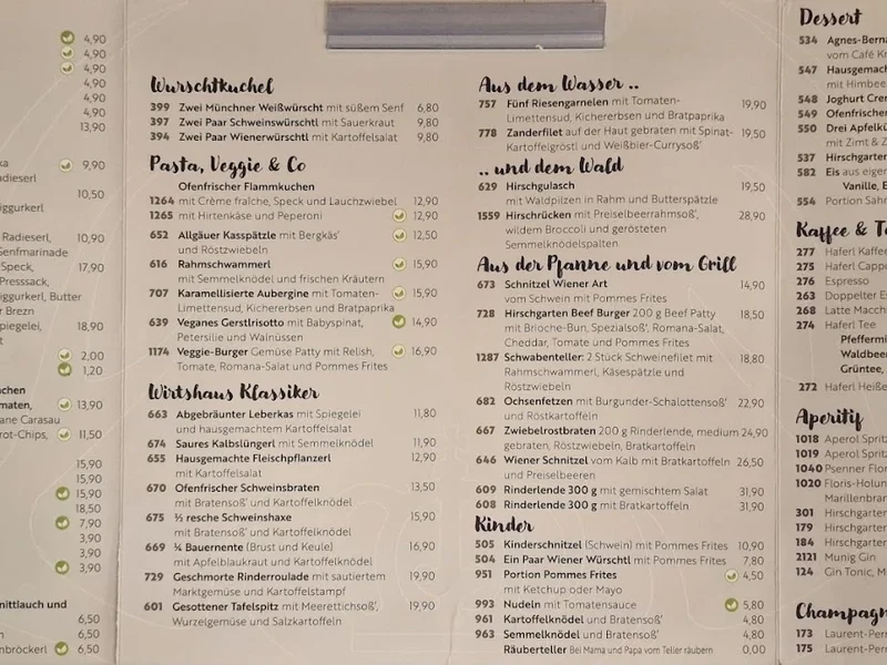 menu 0 of Königlicher Hirschgarten Restaurant & Biergarten & take away