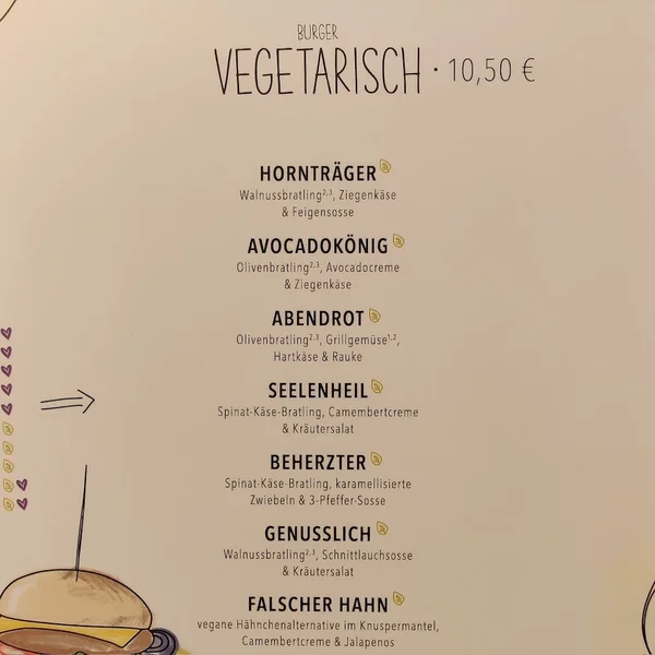 menu 1 of HANS IM GLÜCK - MÜNCHEN Nymphenburg