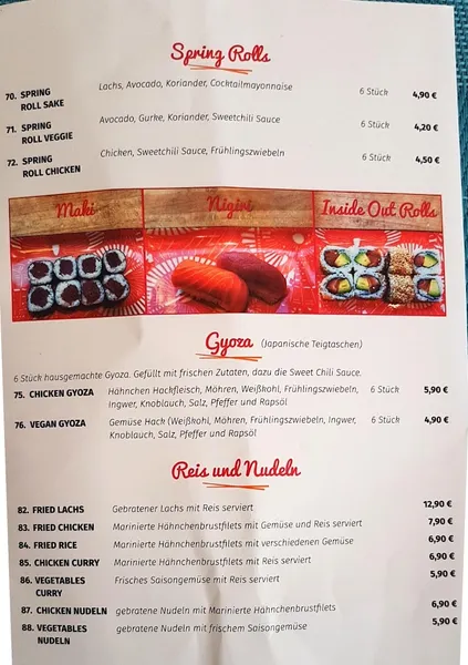 menu 0 of Hokkaidoo Sushi Nienstedten